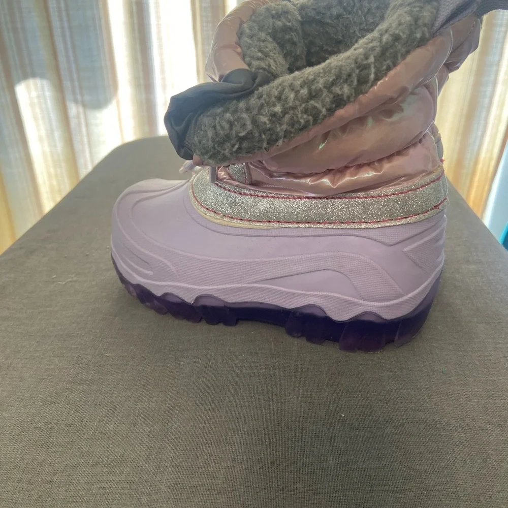 Girls' Pink and Purple Winter Boots size 9/10